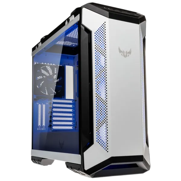 ASUS TUF GT501 White Edition gaming PC case with tempered glass and mesh front panel